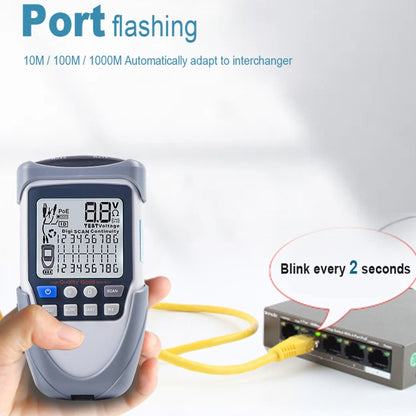 ET612 Network Cable Tester Wire Tracker Battery Voltage POE Test Multi-function Cable Tester - Consumer Electronics by buy2fix | Online Shopping UK | buy2fix