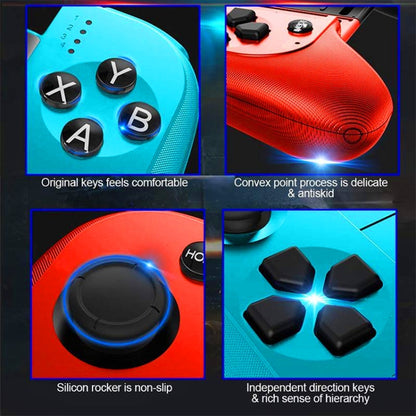 STK-7007F Wireless Bluetooth Stretch Gamepad Joystick For Android and IOS Phones(Red Blue) - Controller Gamepad by buy2fix | Online Shopping UK | buy2fix