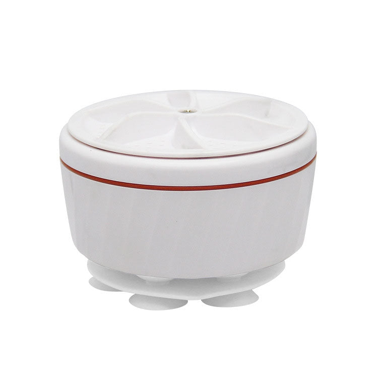Mini Ultrasonic Spin Washer Turbo Portable Cleaner(White) - Home & Garden by buy2fix | Online Shopping UK | buy2fix