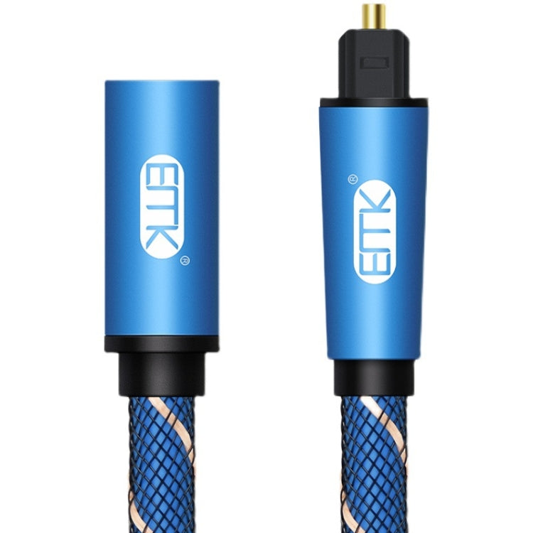 EMK Male To Female SPDIF Paired Digital Optical Audio Extension Cable, Cable Length: 3m (Blue) - Audio Optical Cables by EMK | Online Shopping UK | buy2fix