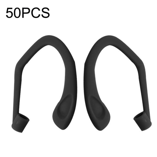 50PCS EG40 For Apple Airpods Pro Sports Wireless Bluetooth Earphone Silicone Non-slip Ear Hook(Black) - Apple Accessories by buy2fix | Online Shopping UK | buy2fix
