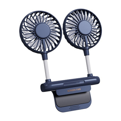 USB Large Wind Silent Cooling Computer Hanging Screen Fan(Blue) - Electric Fans by buy2fix | Online Shopping UK | buy2fix