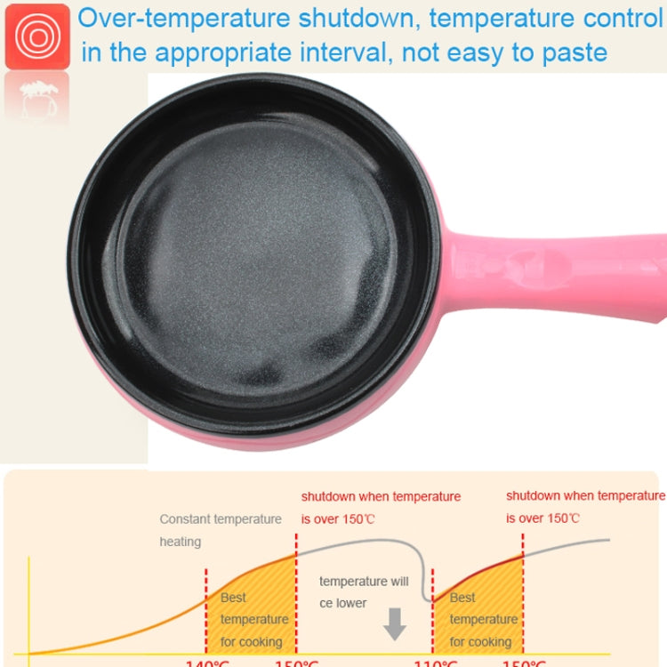350W Electric Egg Omelette Cooker Frying Pan Steamer Cooker,EU Plug,Style: Single Layer Set Pink - Home & Garden by buy2fix | Online Shopping UK | buy2fix