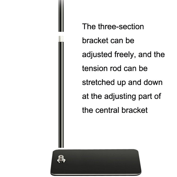 135cm Mobile Phone Tablet Live Broadcast Bedside Lifting Bracket Cantilever Floor Model (Black) - Lazy Bracket by buy2fix | Online Shopping UK | buy2fix