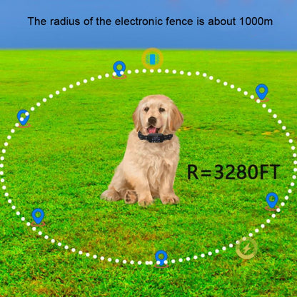 Dog Trainer Electronic Fence Smart GPS Wireless Bark Stop(White) - Home & Garden by buy2fix | Online Shopping UK | buy2fix