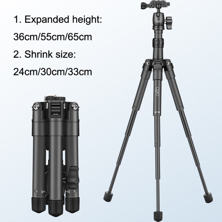 QingZhuangShiDai Q3110 Aluminum Mini Portable Desktop Action Camera Tripod - Camera Accessories by QingZhuangShiDai | Online Shopping UK | buy2fix