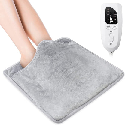 60W  Electric Feet Warmer For Women Men Pad Heating Blanket US Plug 120V(Silver Gray) - Consumer Electronics by buy2fix | Online Shopping UK | buy2fix