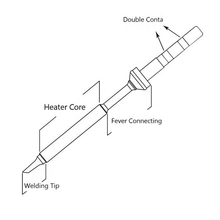 TS-B2 For TS100 Electric Iron Head Mini Lead-free Soldering Iron Tip - Home & Garden by buy2fix | Online Shopping UK | buy2fix