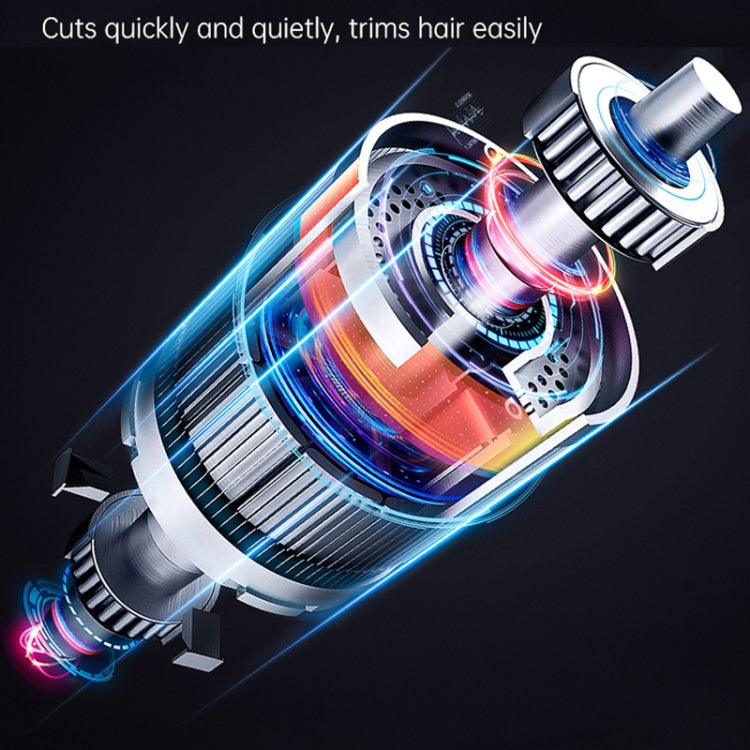 WMARK Transparent Hair Clipper With Non-slip Sleeve Rechargeable Clipper, EU Plug(108A) - Hair Trimmer by buy2fix | Online Shopping UK | buy2fix
