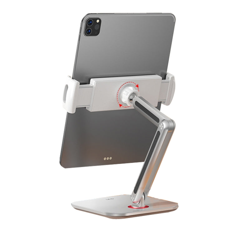 SSKY X38 Desktop Phone Tablet Stand Folding Online Classes Support, Style: Long Arm Version (White) - Desktop Holder by SSKY | Online Shopping UK | buy2fix