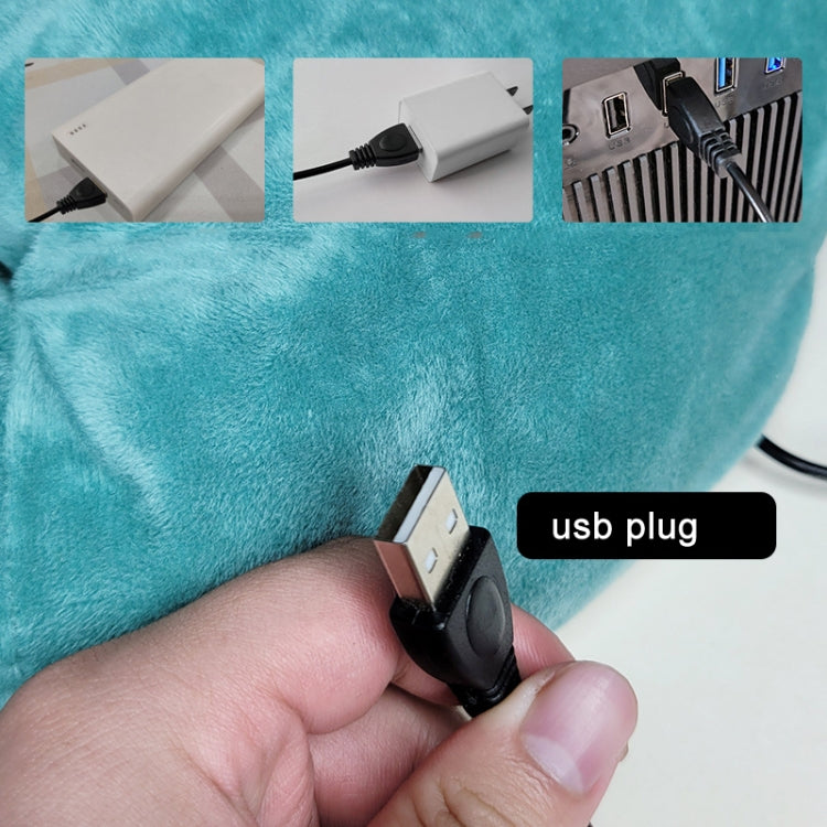 USB Heating Foot Warmer Comfortable Plush Foot Warmer(SIlver Gray) - Consumer Electronics by buy2fix | Online Shopping UK | buy2fix