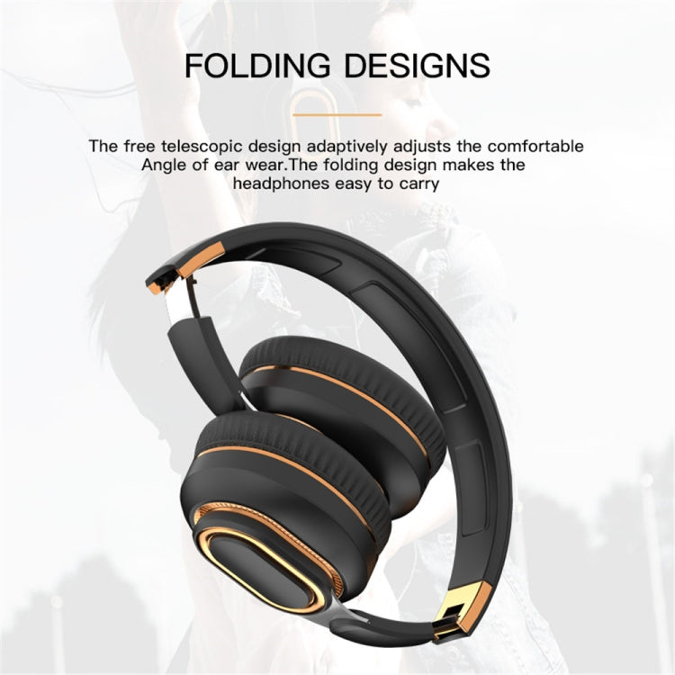 H7 Foldable Wireless Bluetooth Headset With Microphone Support TF Card, AUX(Light Gray) - Apple Accessories by buy2fix | Online Shopping UK | buy2fix