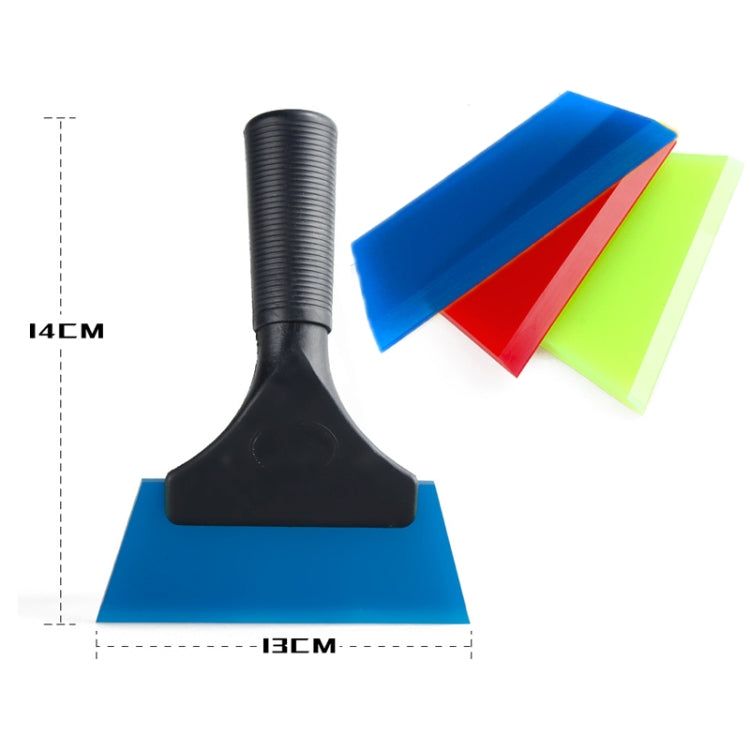 Plastic Bull Bar Film Squeegee Car Glass Cleaning Tools(Green With Handle) - In Car by buy2fix | Online Shopping UK | buy2fix