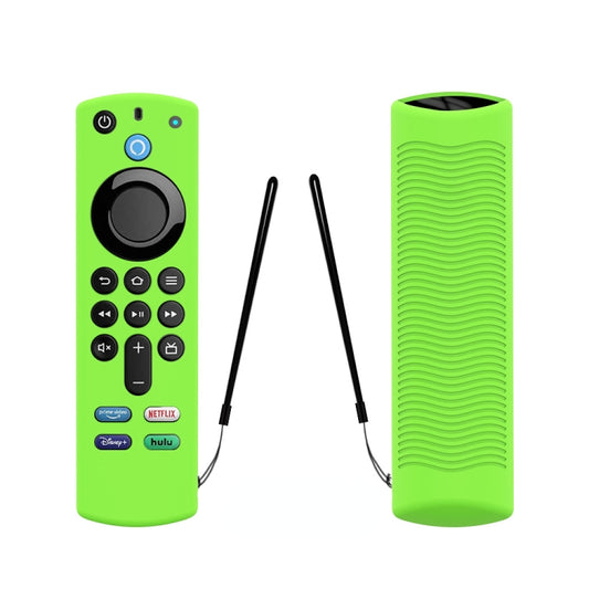 2 PCS Y27 For Alexa Voice Remote 3rd Gen Silicone Non-slip Protective Cover(Luminous Green) - Consumer Electronics by buy2fix | Online Shopping UK | buy2fix