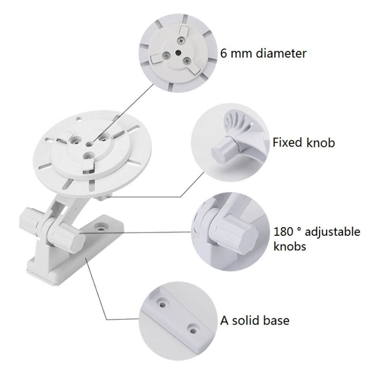 Punch-free Plastic Bracket for Surveillance Swing-head Cameras - Security by buy2fix | Online Shopping UK | buy2fix