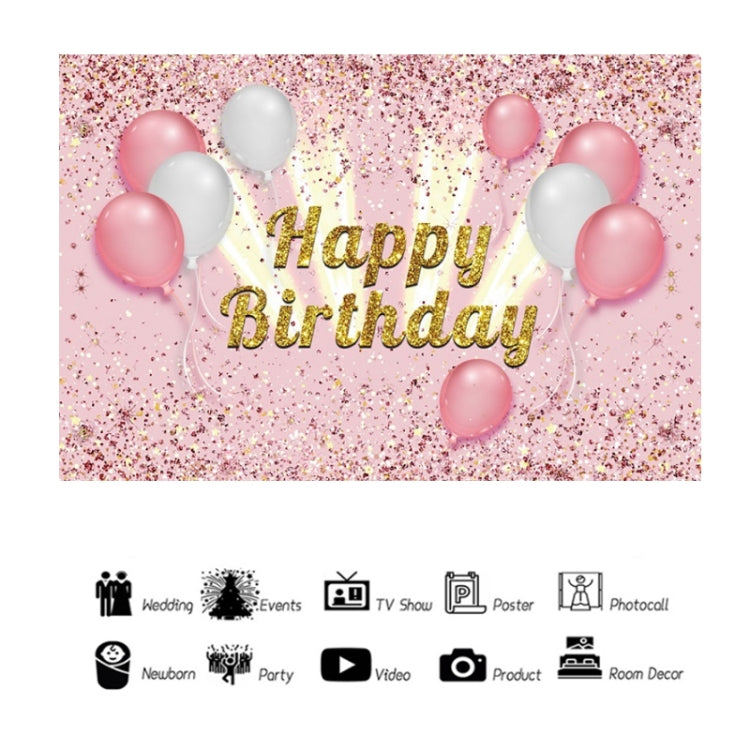 1.5x1m Cartoon Digital Birthday Balloon Party Scene Photographic Backdrop(MDT10409) - Camera Accessories by buy2fix | Online Shopping UK | buy2fix