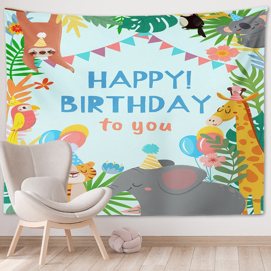 Happy Birthday Photo Backdrop Party Decoration Tapestry, Size: 230x180cm(GT56-3) - Camera Accessories by buy2fix | Online Shopping UK | buy2fix