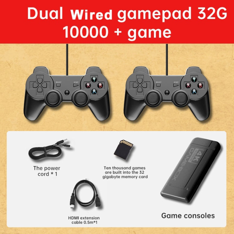 K9 Game Console Home TV Double Battle Simulator 32G Cable Built-in 100000 Games - Pocket Console by buy2fix | Online Shopping UK | buy2fix