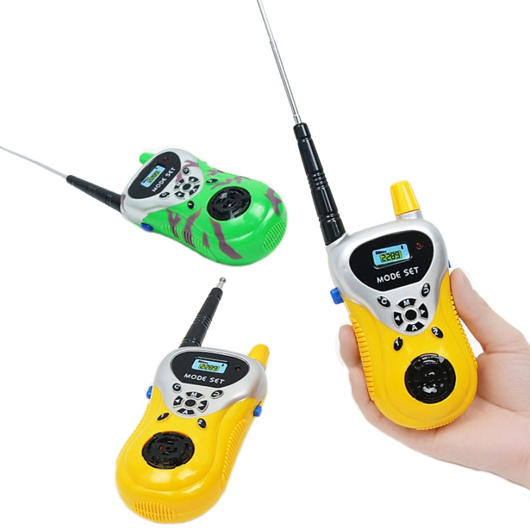 2289 1 Pair Children Mini Walkie Talkie Toys Wireless Talking Outdoor Interactive Toys(Yellow) - Children by buy2fix | Online Shopping UK | buy2fix