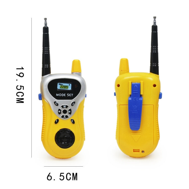 2289 1 Pair Children Mini Walkie Talkie Toys Wireless Talking Outdoor Interactive Toys(Yellow) - Children by buy2fix | Online Shopping UK | buy2fix