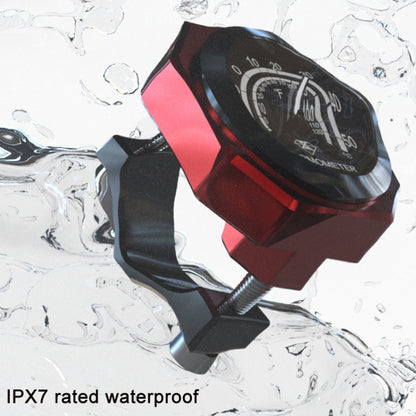 L1 Motorcycles Waterproof Outdoor Clock Temperature Gauge, Color: Temperature Black Red - In Car by buy2fix | Online Shopping UK | buy2fix