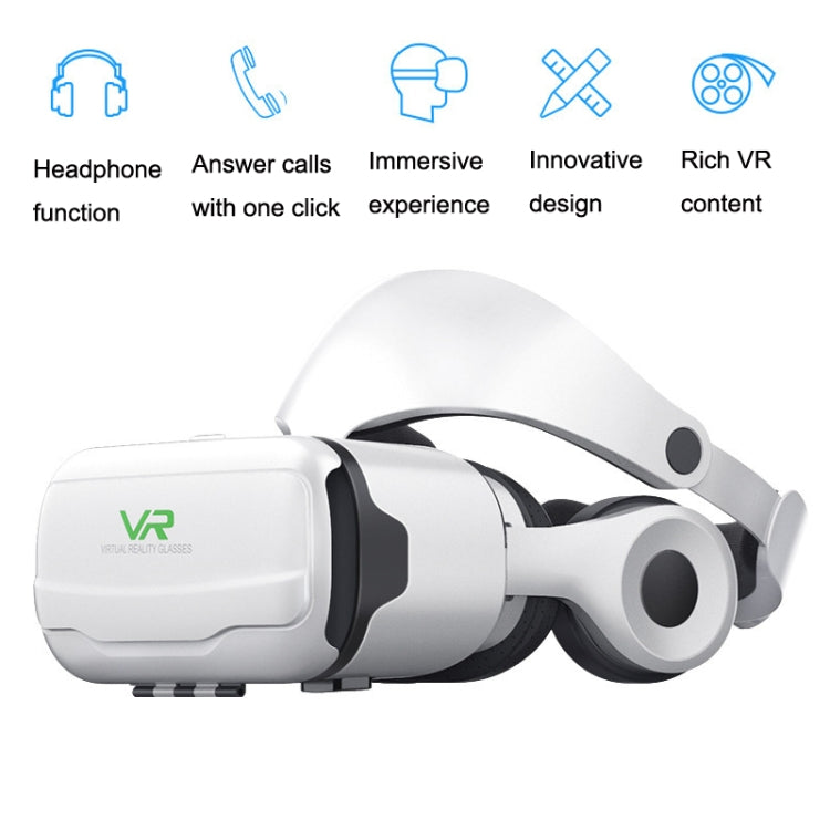VR SHINECON G02EF+B03 Handle Mobile Phone 3D Virtual Reality VR Game Helmet Glasses With Headset - Consumer Electronics by VR SHINECON | Online Shopping UK | buy2fix