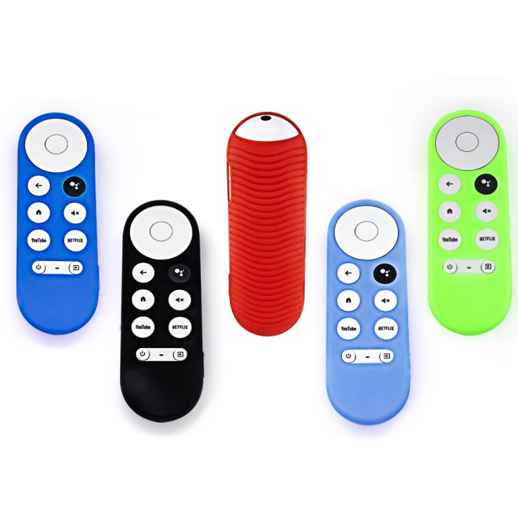 For Google Chromecast 2020 Y16 Remote Control Anti-fall Silicone Protective Case(Luminous Blue) - Consumer Electronics by buy2fix | Online Shopping UK | buy2fix