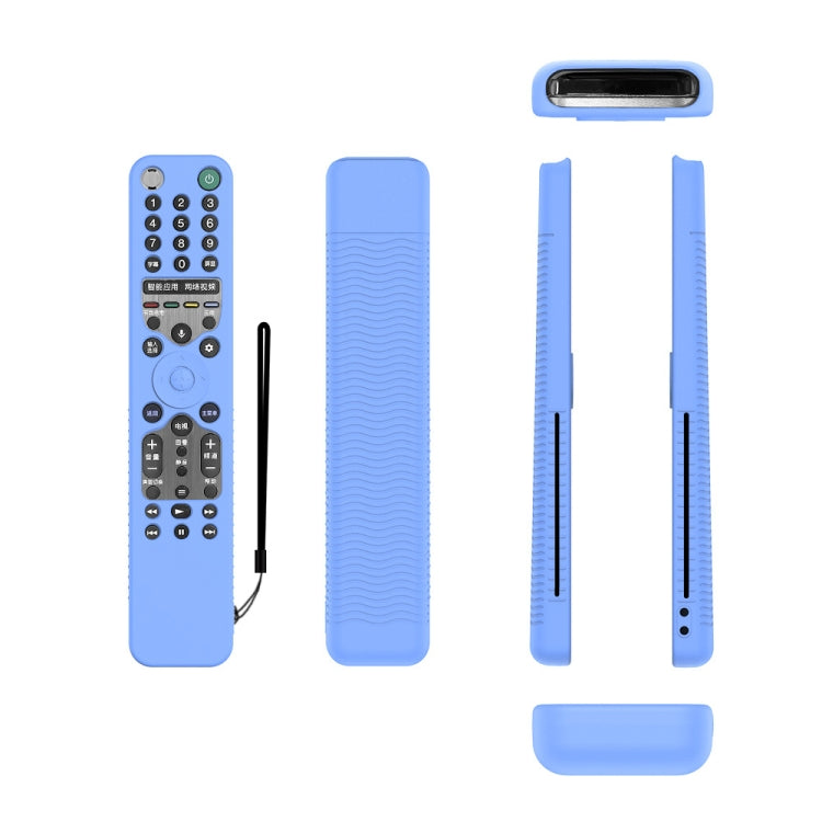 Y46 Remote Control Anti-Fall Silicone Protective Case For Sony RMF-TX600C/P/U/E 500U/E(Luminous Blue) - Consumer Electronics by buy2fix | Online Shopping UK | buy2fix