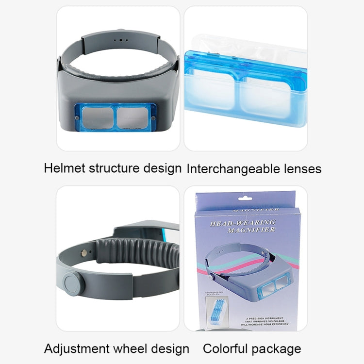 81007-B 1.5X/2X/2.5X/3.5X Optical Lens Head-mounted Watch Repair Magnifying Glass - Consumer Electronics by buy2fix | Online Shopping UK | buy2fix