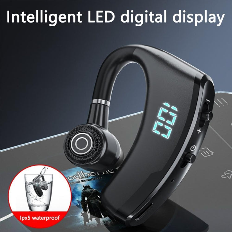 V19S Wireless Bluetooth Headset Digital Display With Charging Bin Mobile Power Function(Black) - Bluetooth Earphone by buy2fix | Online Shopping UK | buy2fix