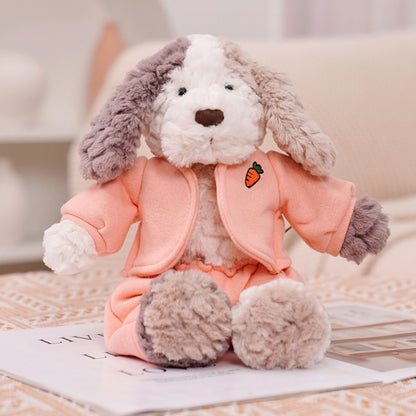 Cute Dressing Teddy Plush Toys Decorative Gift Plush Doll, Color: Orange Suit - Soft Toys by buy2fix | Online Shopping UK | buy2fix