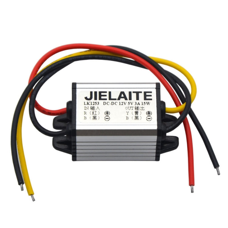 JIELAITE LK1253 15W Aluminum Alloy Intelligent Protection Waterproof Car Power Converter(12V to 6V/3A) - In Car by JIELAITE | Online Shopping UK | buy2fix