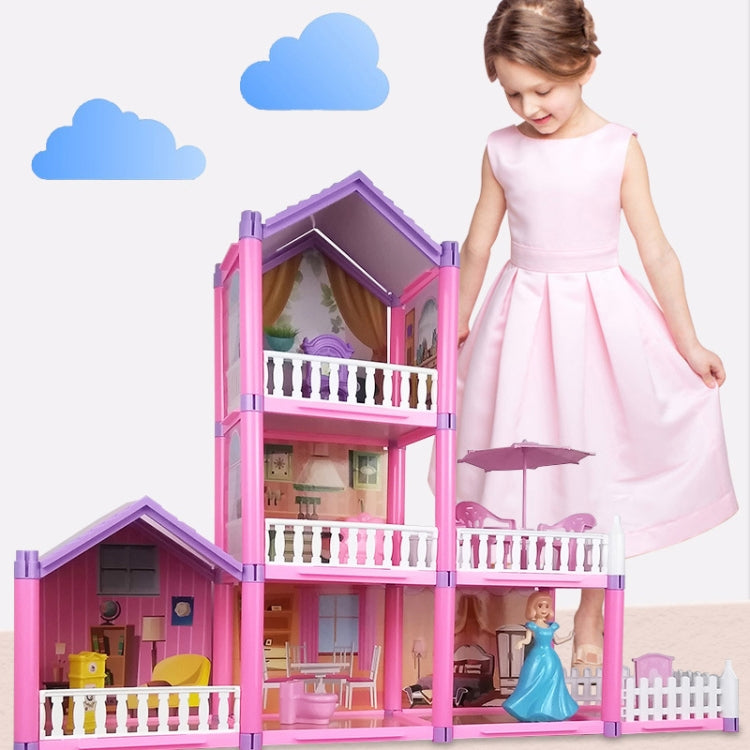 DSJ55-3 149pcs/set Children Passing Domestic Toy Doll House Princess Castle Set Simulation Disguise House - Pretend Play Toys by buy2fix | Online Shopping UK | buy2fix