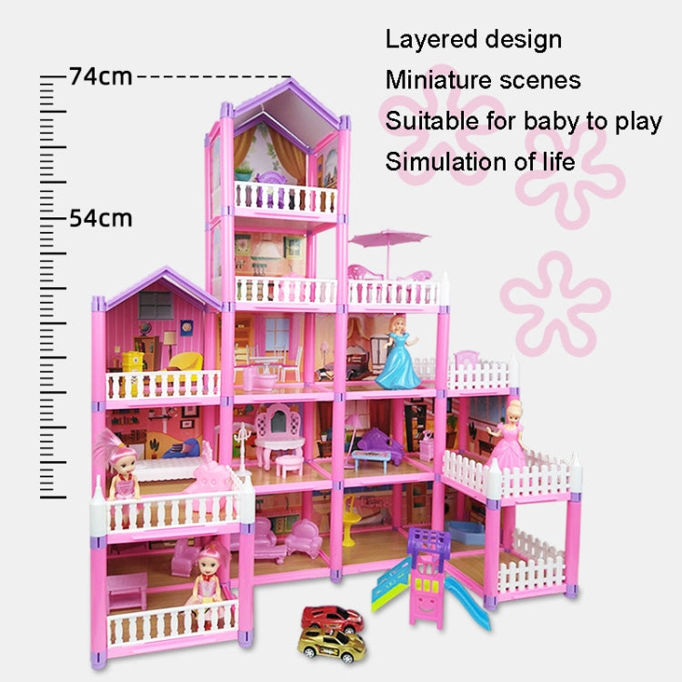 DSJ55-A 274pcs/set Children Passing Domestic Toy Doll House Princess Castle Set Simulation Disguise House - Pretend Play Toys by buy2fix | Online Shopping UK | buy2fix