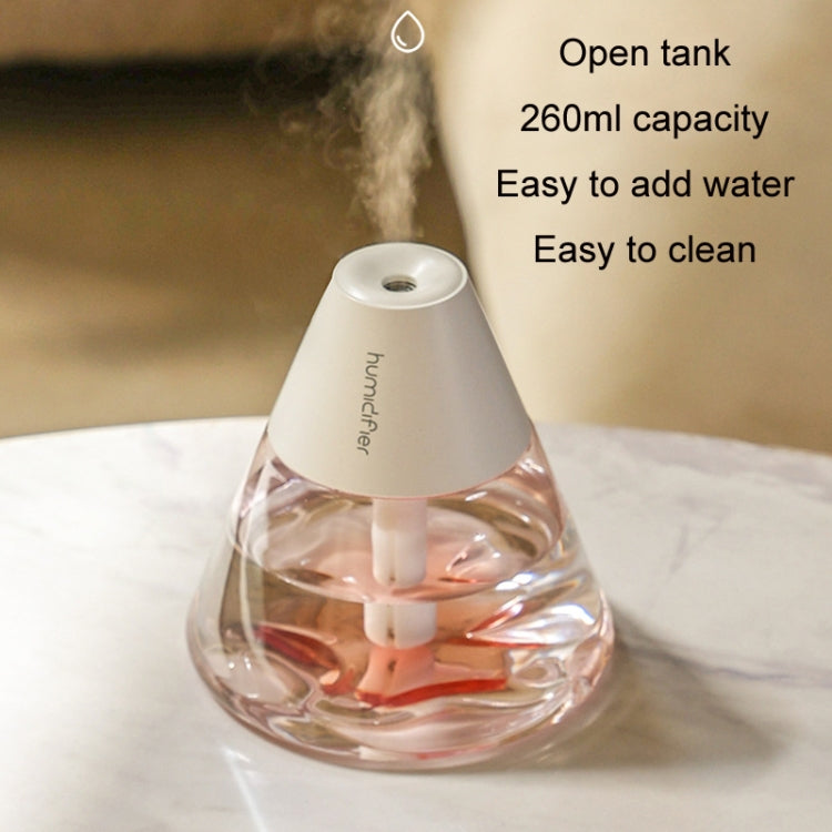 Household Desktop Mini Volcano Humidifier Air Purifier(White) - Air Purifiers & Parts by buy2fix | Online Shopping UK | buy2fix