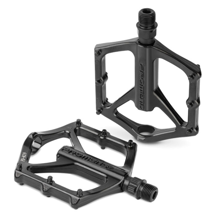 PROMEND PD-M29 1pair DU Bearings Pedal Aluminum Mountain Car Peilin Riding Foot Pedal(Black) - Pedals by PROMEND | Online Shopping UK | buy2fix