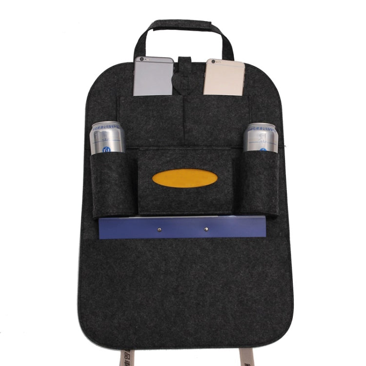 Car Multifunctional Seat Back Storage Hanging Bag, Size: 40x56cm(Dark Gray) - In Car by buy2fix | Online Shopping UK | buy2fix