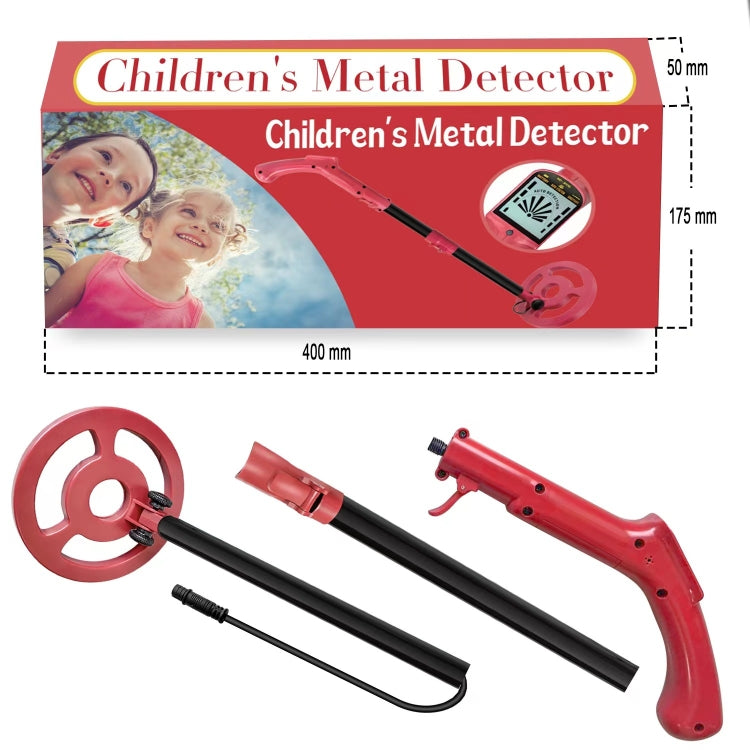 MD3006 Metal Detector Outdoor Treasure Hunter Toys Children Science Detector(Red) - Consumer Electronics by buy2fix | Online Shopping UK | buy2fix