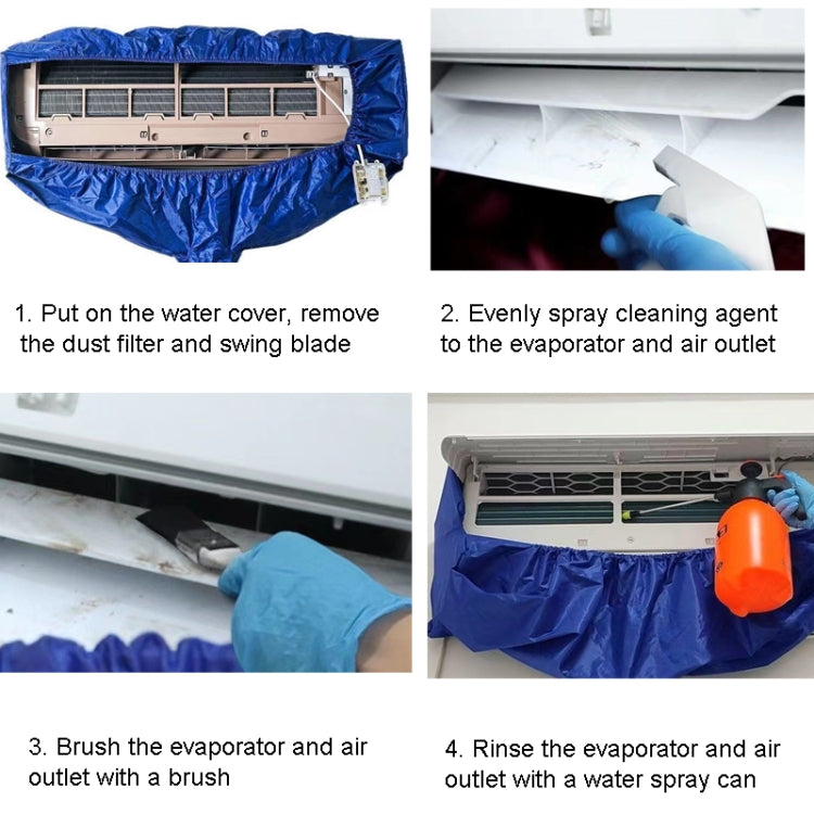 1-2P Air Conditioner Cleaning Cover With Drain Outlet 1pc Cover - Air Conditioning & Parts by buy2fix | Online Shopping UK | buy2fix