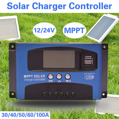 YCX-003 30-100A Solar Charging Controller with LED Screen & Dual USB Port Smart MPPT Charger, Model: 12/24V 40A - Others by buy2fix | Online Shopping UK | buy2fix