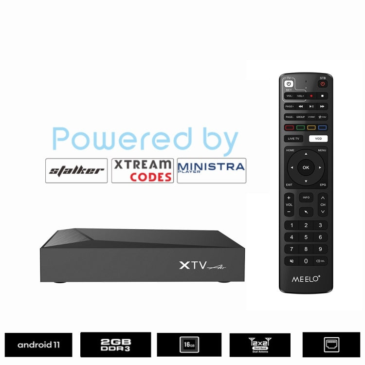 XTV Air 2GB+16GB Infrared Remote Control Version Mini HD 4K Android TV Box Network Set-Top Box Amlogic S905w2 Quad Core(AU Plug) - Amlogic S905 by buy2fix | Online Shopping UK | buy2fix