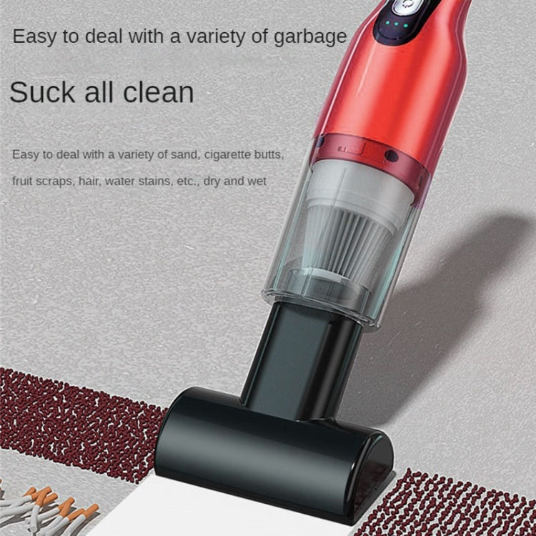 4 In 1 12000pa Wireless  Mini Handheld Car Vacuum Cleaner Mite Remover(Red) - Vacuum Cleaner by buy2fix | Online Shopping UK | buy2fix
