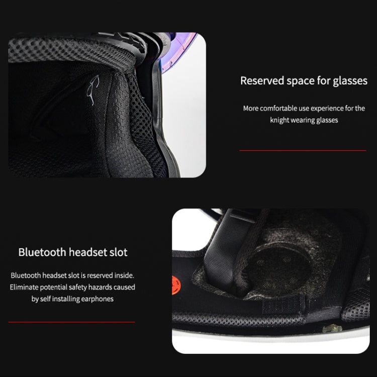 SOMAN Motorcycle Carbon Fiber Double Lens Thermal Safety Helmet, Size: S(Cheetah Print REVO) - Helmets by SOMAN | Online Shopping UK | buy2fix