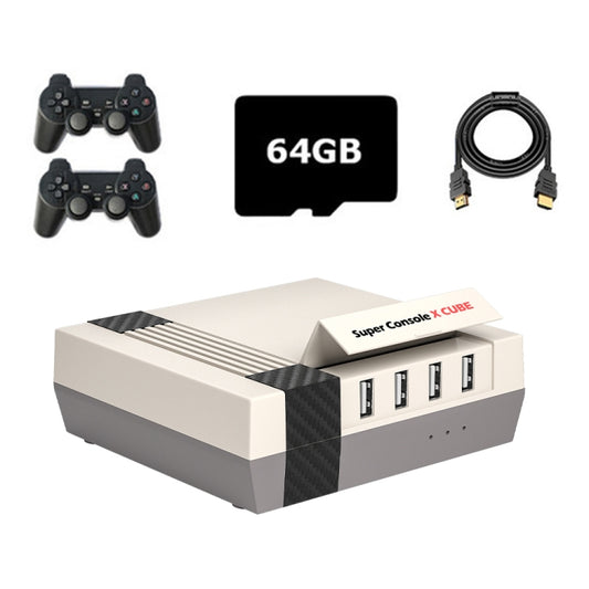 Super Console X Cube Wireless Retro TV Video Game Console Built-in 50+ Emulators 64G 33000+ Games(US Plug) - Pocket Console by buy2fix | Online Shopping UK | buy2fix
