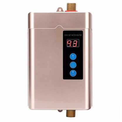 US Plug 3000W  Electric Water Heater With Remote Control Adjustable Temperate(Gold) - Water Heaters & Parts by buy2fix | Online Shopping UK | buy2fix