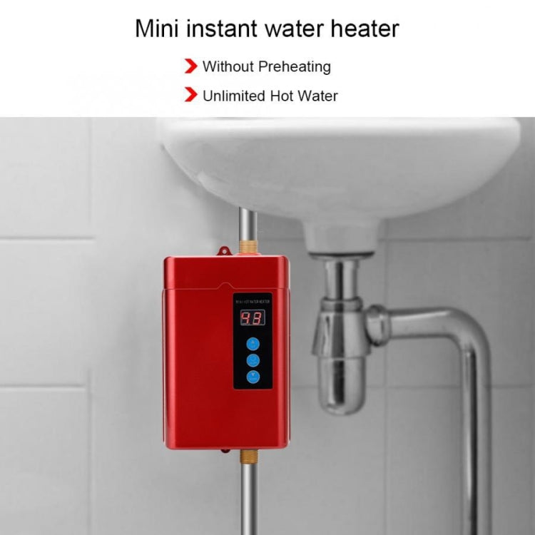 AU Plug 4000W Electric Water Heater With Remote Control Adjustable Temperate(White) - Water Heaters & Parts by buy2fix | Online Shopping UK | buy2fix
