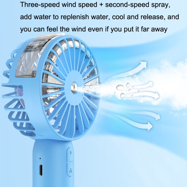 Handheld Spray Fan USB Portable Outdoor Mini Desktop Cold Air Humidification Fan(White) - Electric Fans by buy2fix | Online Shopping UK | buy2fix