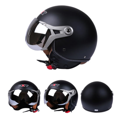 GXT Electric Vehicle Half Cover Helmet Four Seasons Retro Helmet, Size: L(Cold Gray) - Helmets by GXT | Online Shopping UK | buy2fix