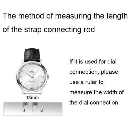 100pcs/set 304 Stainless Steel Strap Connecting Rod Strap All Steel Switch Lugs, Style: Single Drag (1.5x20mm) - Watch Accessories by buy2fix | Online Shopping UK | buy2fix