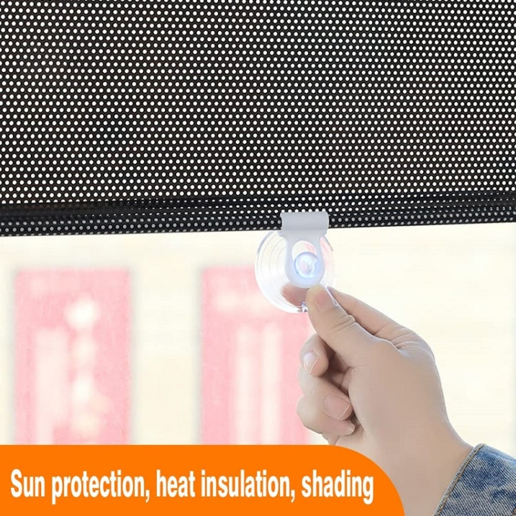 40x60cm Laser Silver Suction Cup Telescopic Car Sun Protection Blackout Curtain - Window Foils & Solar Protection by buy2fix | Online Shopping UK | buy2fix